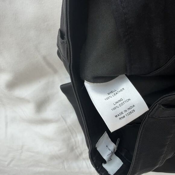 L’Academie Trae Faux Leather Pants Black Women’s Size S High Rise - Picture 4 of 7